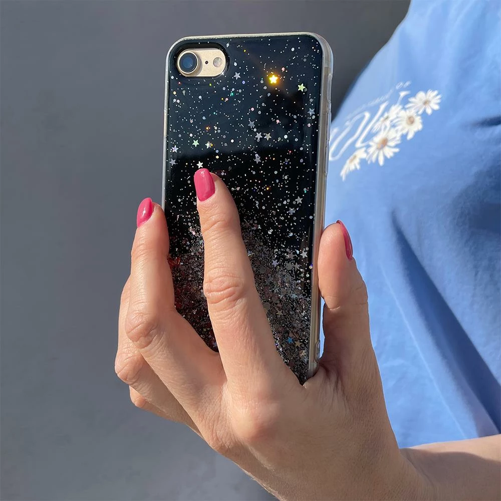 Mbështjellës Wozinsky Star Glitter për Xiaomi Redmi Note 9T 5G, i gjelbër