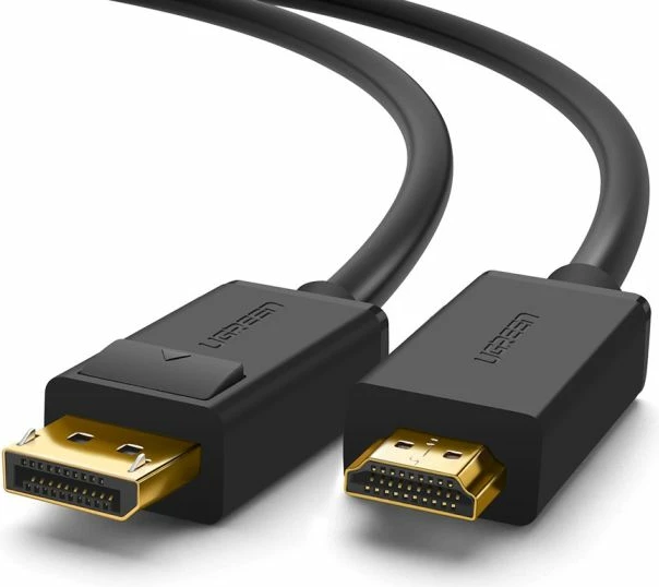 Kablë DisplayPort në HDMI UGREEN 10239, 1.5 m, 4K, M-M, e zezë, polybag