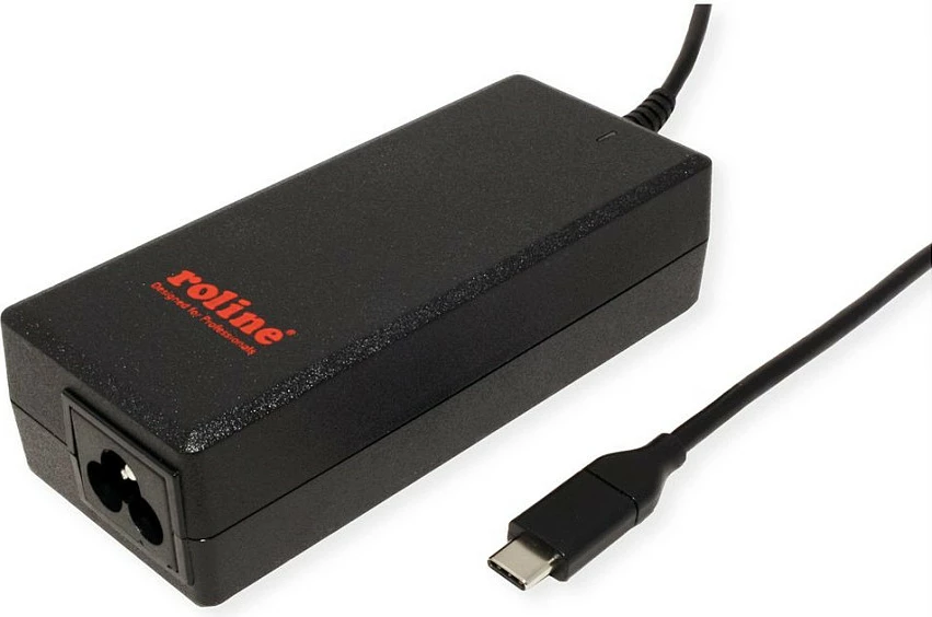 Karikues USB-C ROLINE 65W, USB PD, lidhje C5/C6, i zi