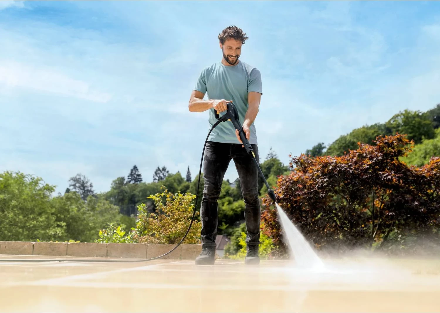 Pastrues me presion të lartë, Karcher, K 7 WCM, 180 bar 600 l/h 3 kW, zorrë 10 m, motor me ftohje me ujë, e verdhë/zezë 6