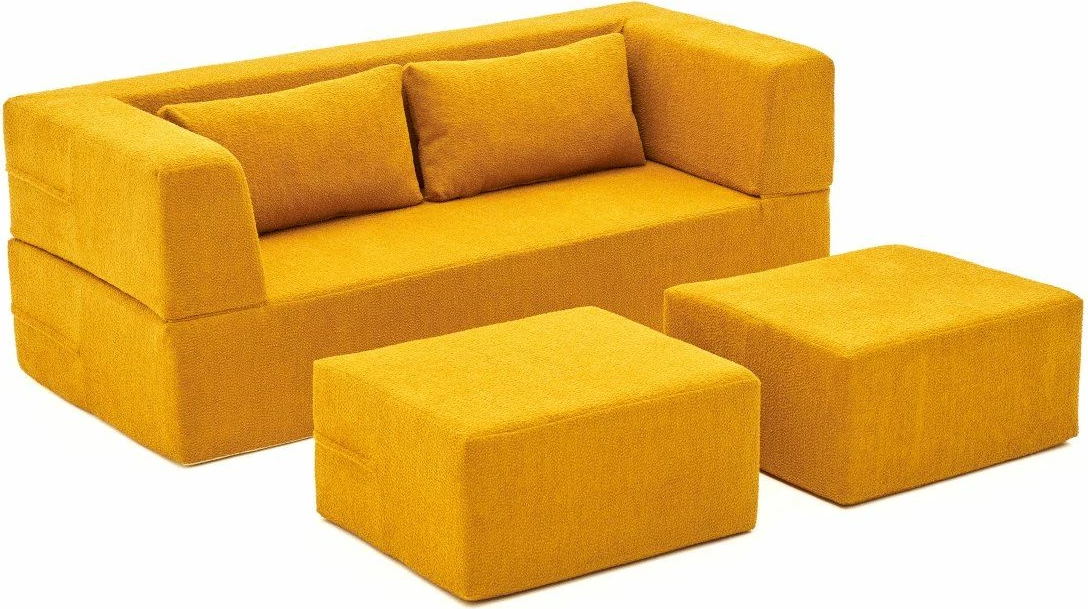 Divan-dyshek dy ulëse, ngjyrë portokalli, Atelier del Sofa, Pirgos