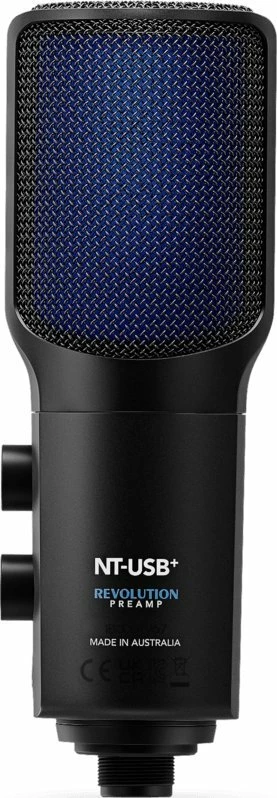 Mikrofon kondensator USB Rode NT-USB+ kardioid, USB-C, 20–20000 Hz, me tripod dhe pop filter, i zi