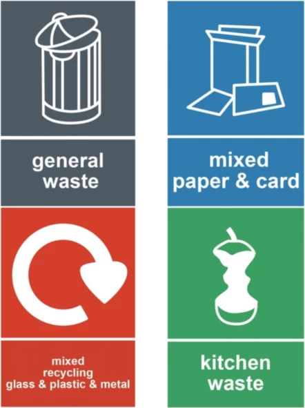 Kosh mbeturinash VONHAUS 07/630 36L (12L+24L) me ndarje, çelik inox, me pedale me ngjyra, gri/zi