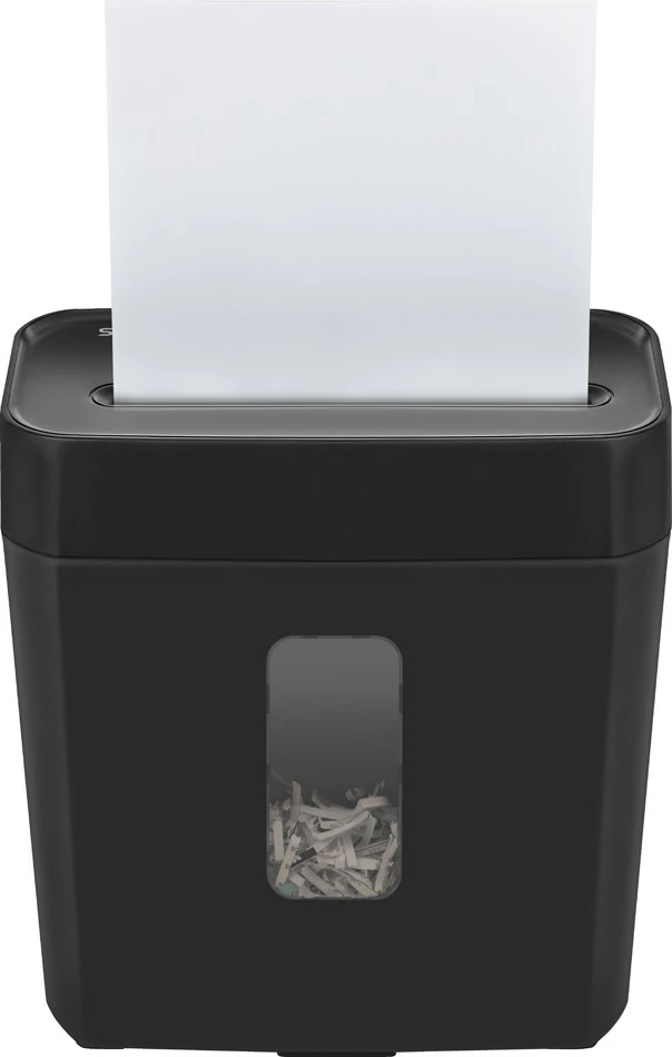 Shredder dokumentesh Savio ND-01, cross-cut P-4, 6 fletë, kosh 11.5 L, i zi