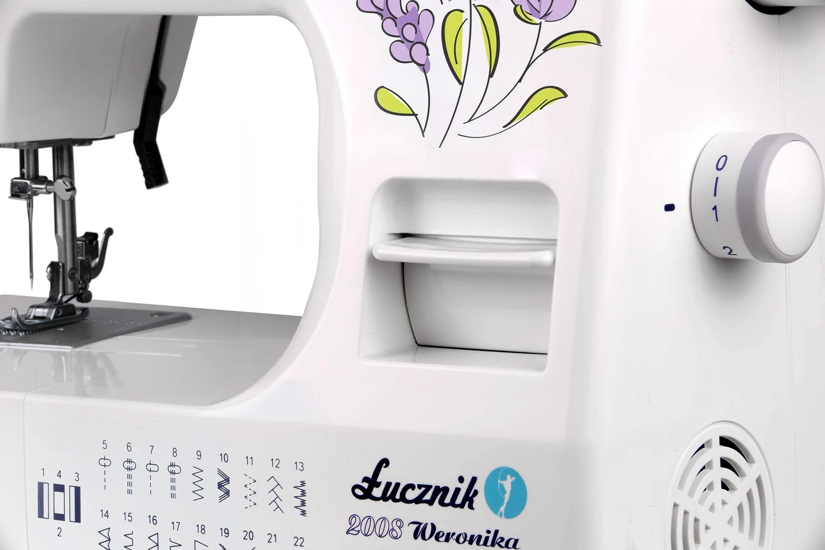 Makinë për qepje Łucznik Weronika 2008, e bardhë 