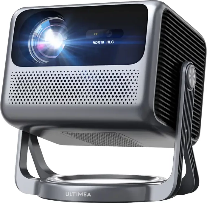 Projektor Ultimea Nova C40 Full HD 1080p, Android TV 11, Wi‑Fi, Bluetooth 5.3, HDR/HLG, gri, set