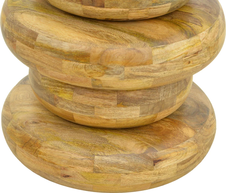 Tavolinë anësore Circena, dru mango natyral, 40x45cm