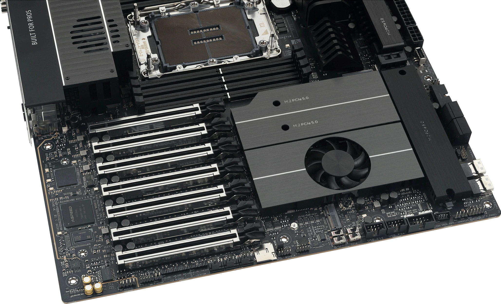 Pllakë amë ASUS Pro WS W890E-SAGE SE, Socket LGA 4710-2, DDR5 ECC, PCIe 5.0, 10GbE, e zezë