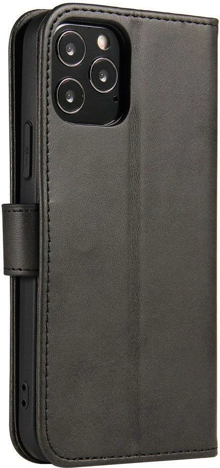 Mbështjellës Hurtel Magnet Case për Honor Magic4 Pro, me kapak, funksion qëndrimi, i zi