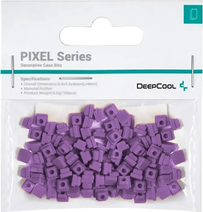 Set dekorativ për kasë DeepCool PIXEL, 100 copë, vjollcë