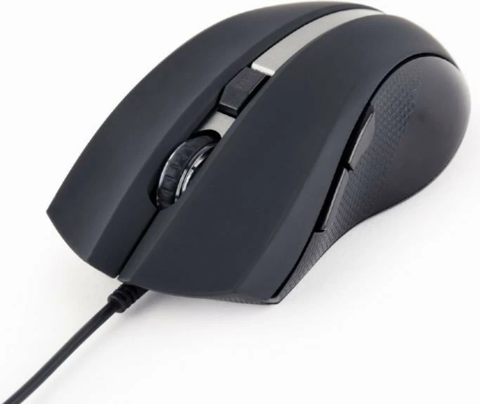 Maus, Gembird, MUS-GU-02, USB me kabllo 1.8 m, sensor G-laser 800-2400 DPI, 6 butona, dorë e djathtë, e zezë