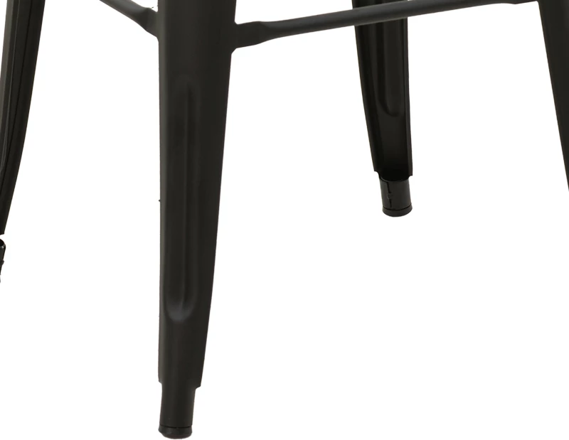 Karrige për bar Utopia metalike, ngjyrë e zezë mat, 30x30x45cm