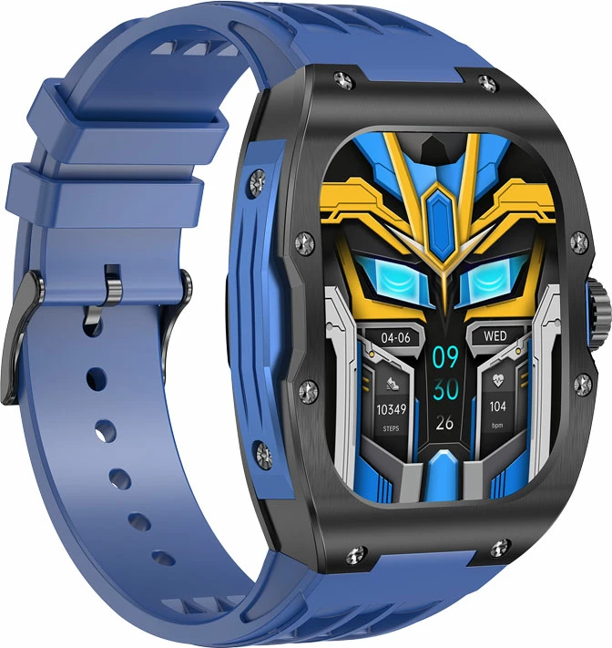 Smartwatch Moye Kronos Prime 1.96" AMOLED, Bluetooth thirrje, IP68, Blu
