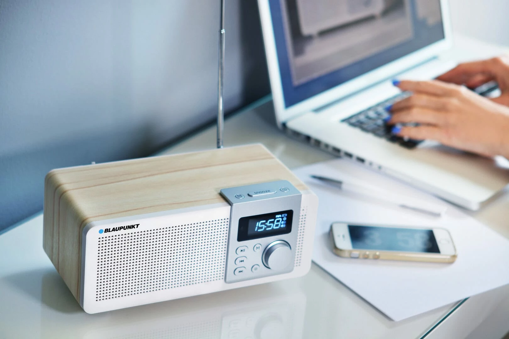 Radio Portative me Bluetooth, USB, microSD dhe FM BLAUPUNKT PP14BT