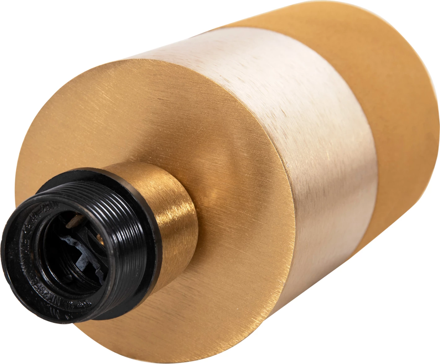 Llambë tavoline pune, metalike, ngjyrë mustard-ari, FH4255.09, Φ18x28H cm