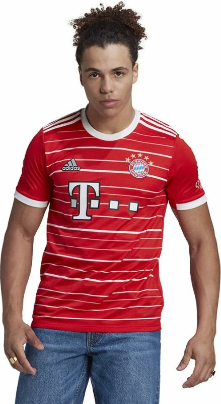 Fanellë adidas për meshkuj FC Bayern H Jsy M H39900, e kuqe dhe e bardhë