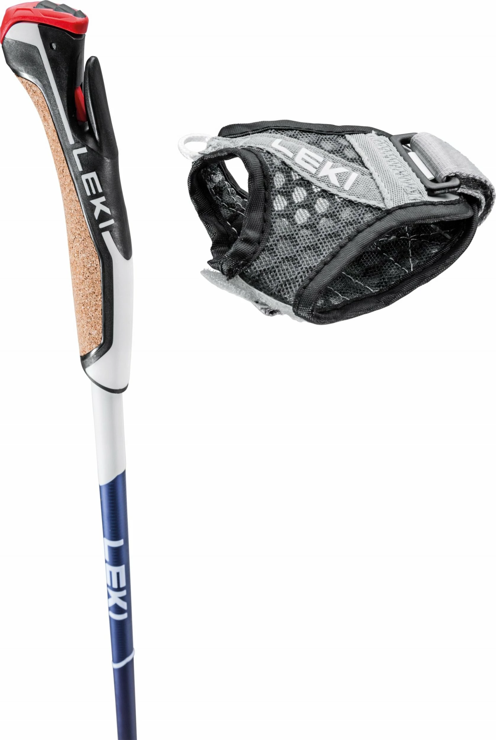 Shkopinj Nordic Walking Leki Smart Pacer Lite 120, 120 cm, karbon, blu, set 2 copë
