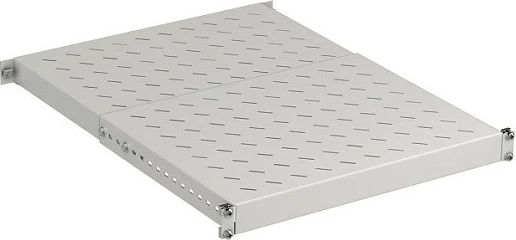 Raft i rregullueshëm 1U EFB Elektronik, 19", thellësi 350-600 mm, 150 kg, gri