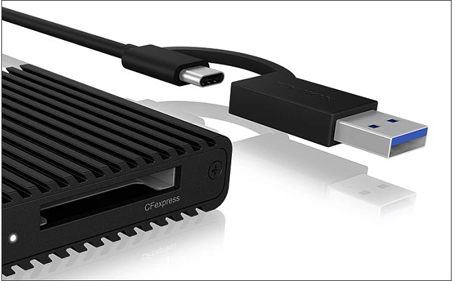 Lexues karte ICY BOX CFexpress Type B, USB 3.2 Gen 2, 10 Gbit/s, i zi