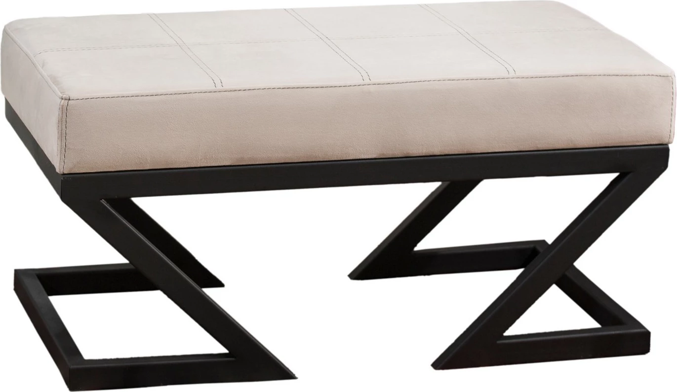 Puf Abay, kadife bezhë, Atelier del Sofa