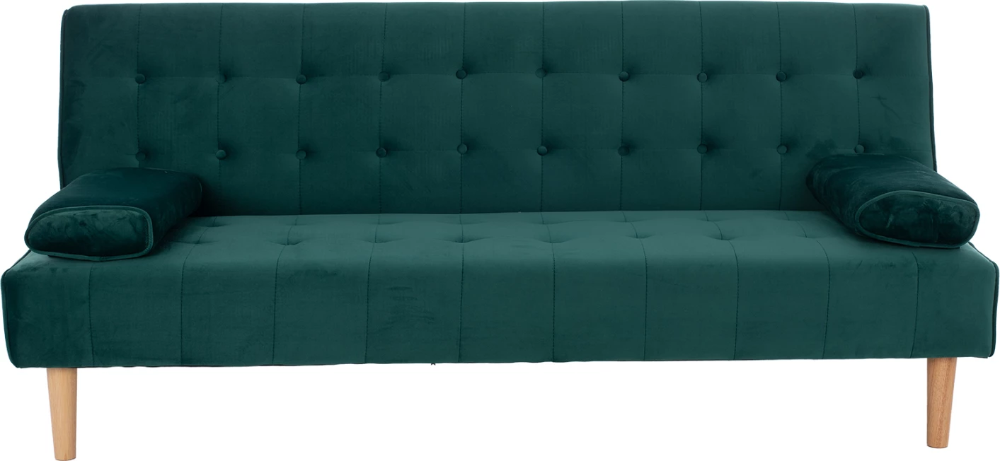 Krevat-sofë WANDA, kadife e gjelbër, FH3149.13, 188x83x83 cm