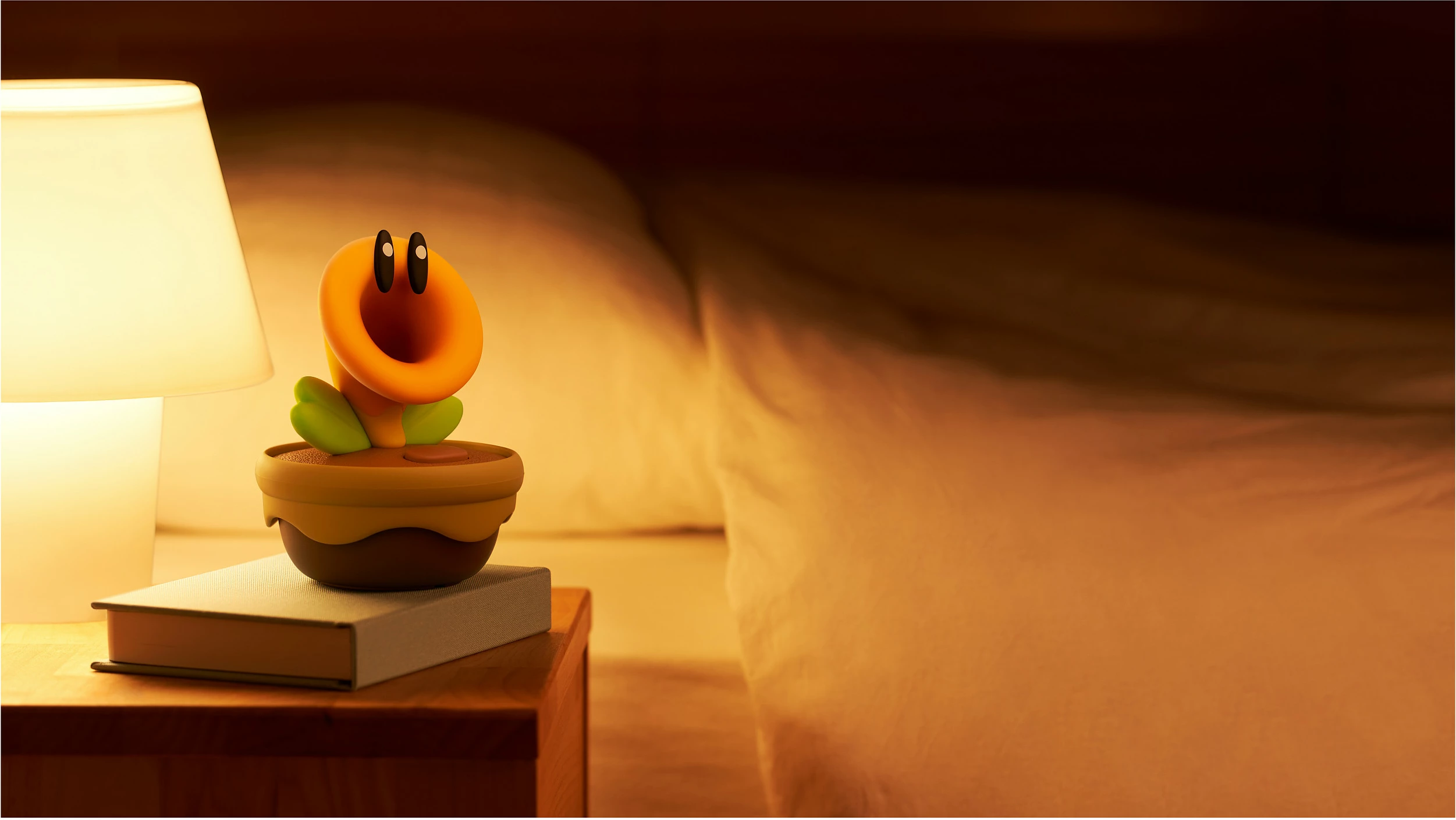 Figurinë koleksionuese Nintendo Talking Flower, Super Mario Bros. Wonder, me efekte zanore, shumëngjyrëshe