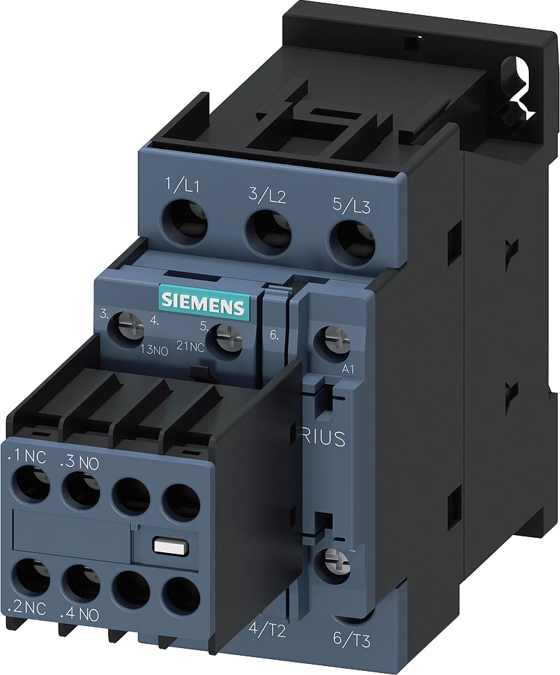 Kontaktor Siemens 3RT2023-1AB04 – 9A, 4kW, 3 pol, 24V AC, 2NO+2NC