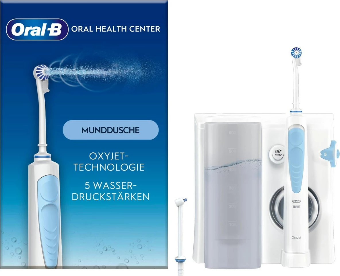 Irrigator oral Braun Oral-B Oxyjet, për të rritur, i bardhë
