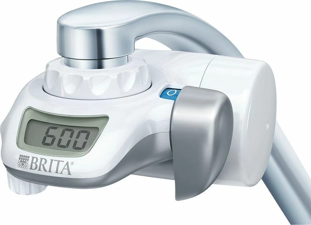 Sistem filtrimi për rubinet Brita On Tap 600 L, me ekran digjital, 5 adaptera, bardhë/gri