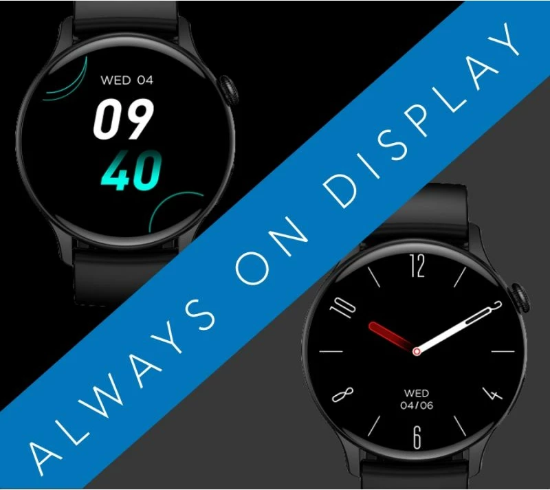 Smartwatch për femra Rubicon, hiri/argjendtë
