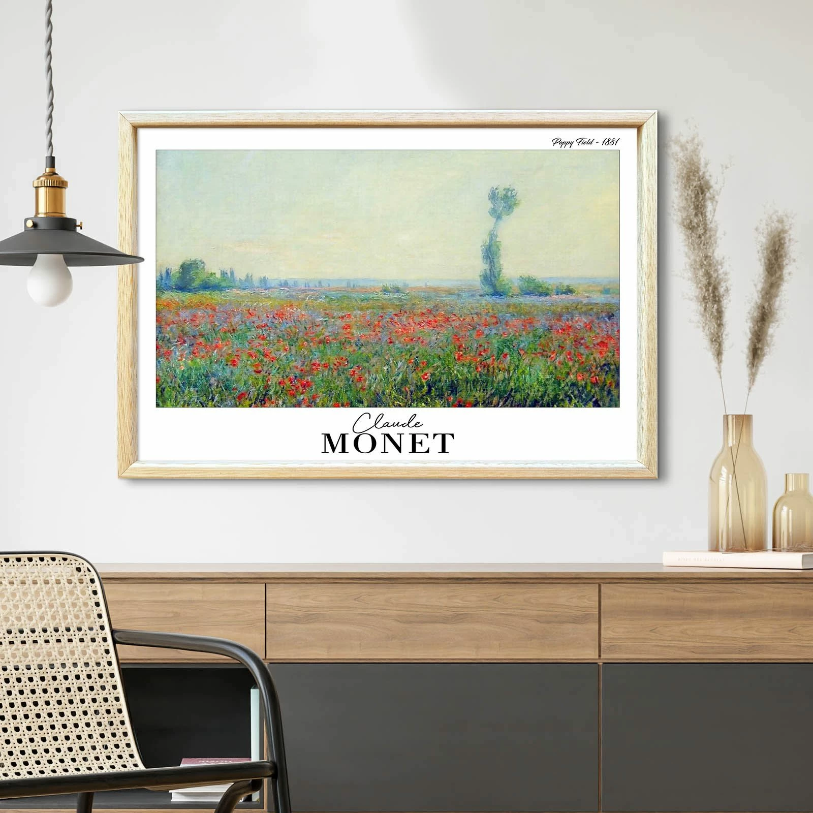 Pikturë dekorative me kornizë, Wallity, 4262AHSMONET-022