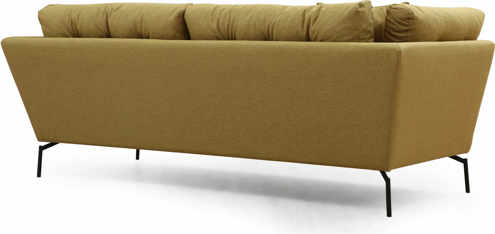 Divan treshe Atelier del Sofa, ngjyrë e verdhë-jeshile, Mapa