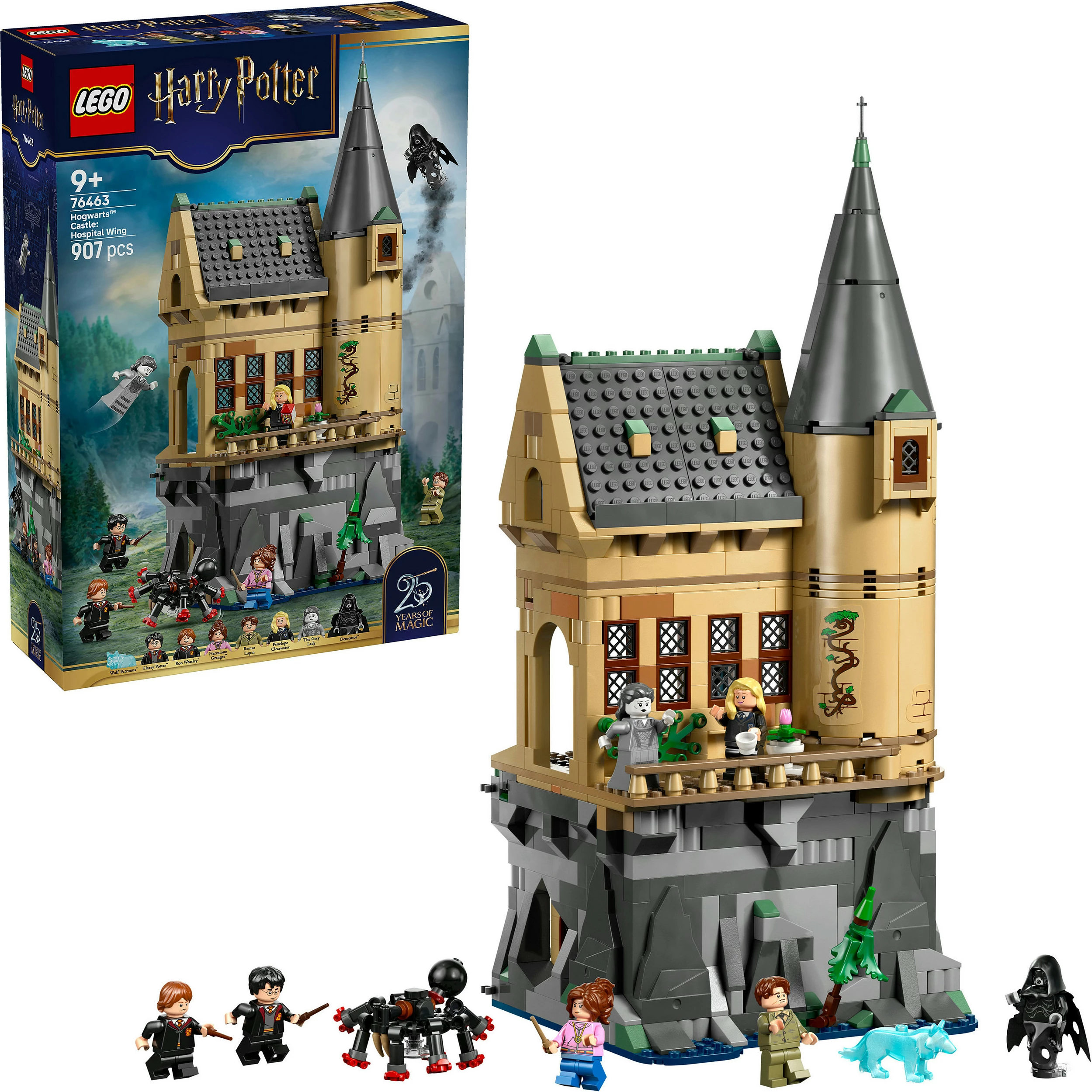 Set ndërtimi LEGO Harry Potter Hogwarts Castle 76463, 907 copë, 7 minifigura, shumëngjyrësh