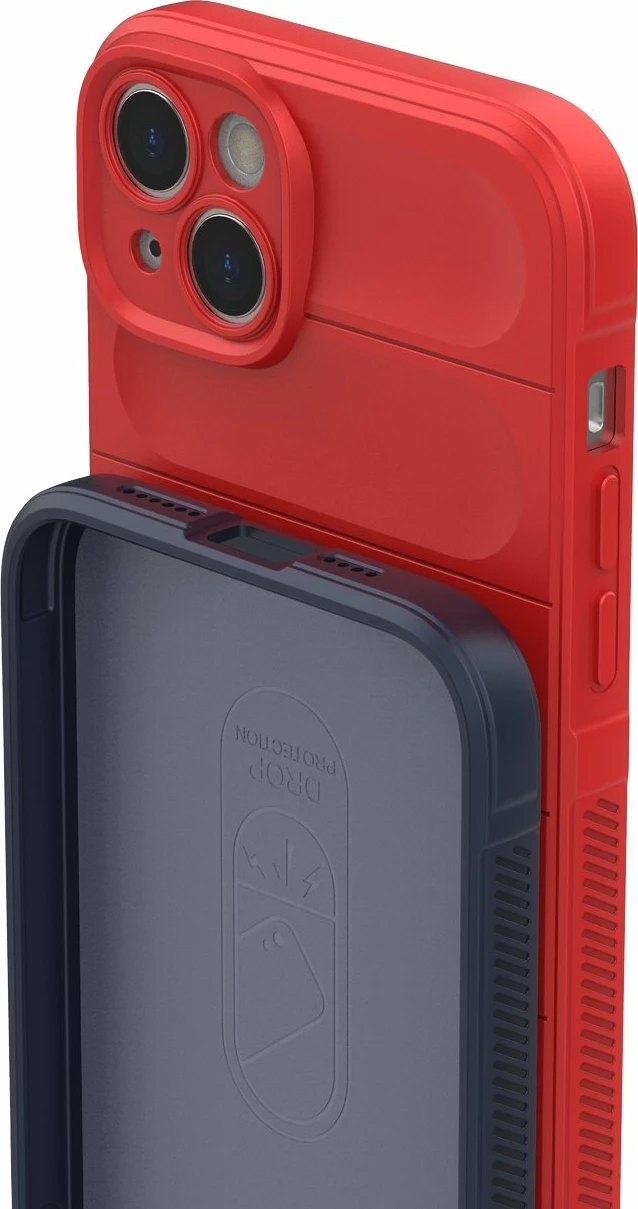 Mbështjellës Hurtel Magic Shield Case për iPhone 14 Plus, fleksibil, i blinduar, Blu e çelët