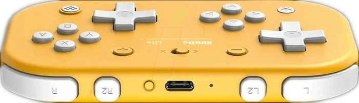 Gamepad 8BitDo Lite, Bluetooth, USB-C, 25 butona, Verdhë