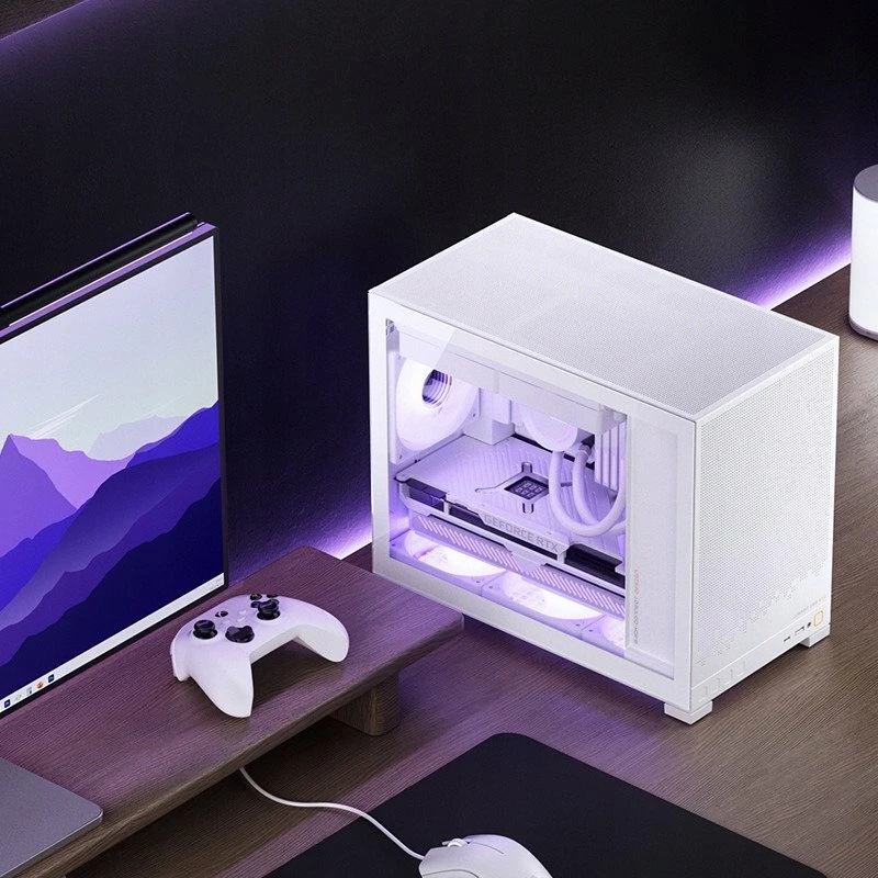Kasë Jonsbo D32 STD mini tower për mATX/Mini-ITX, e bardhë