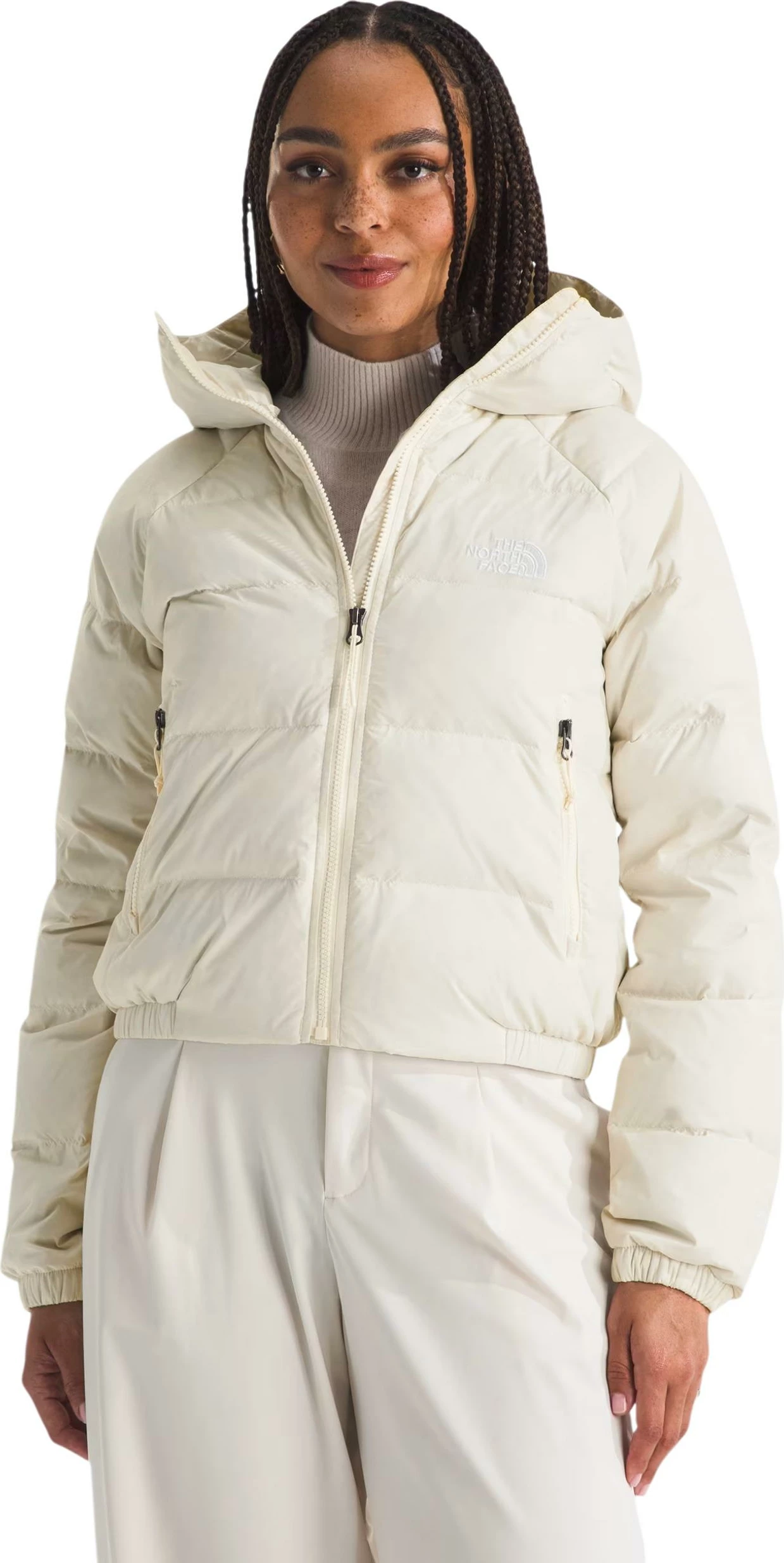 Jakne për femra The North Face HYDRN DWN Hoodie NF0A5GGG, e bardhë