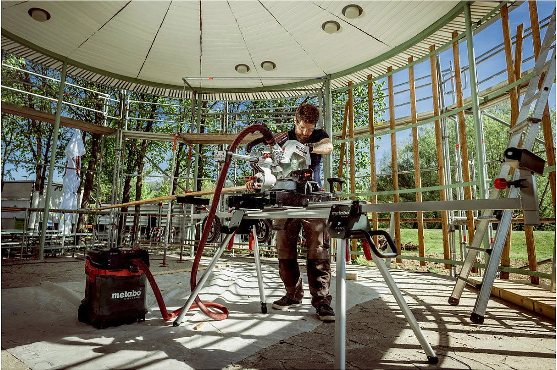 Sharrë këndore me bateri Metabo KGS 18 LTX BL 254, 18V, disk 254 mm, sliding, jeshile/zezë