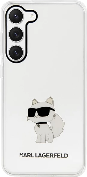 Mbështjellës Karl Lagerfeld Choupette për Samsung Galaxy S23+, transparent