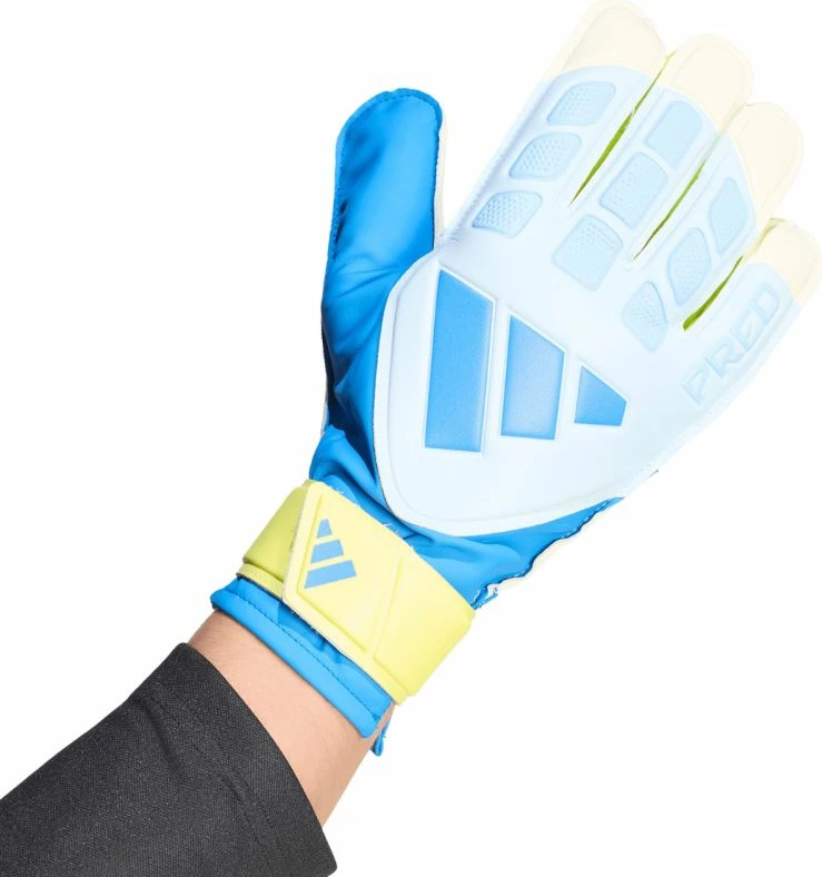 Doreza portieri adidas Predator KA7786, të bardha/verdhë/kaltër [Madhësia: 7]