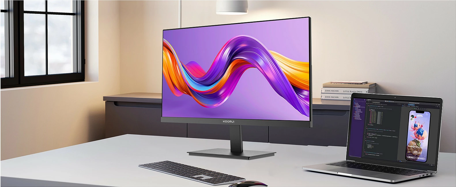 Monitor Koorui E2411H 23.8" Full HD 1920x1080, FreeSync Premium, i zi