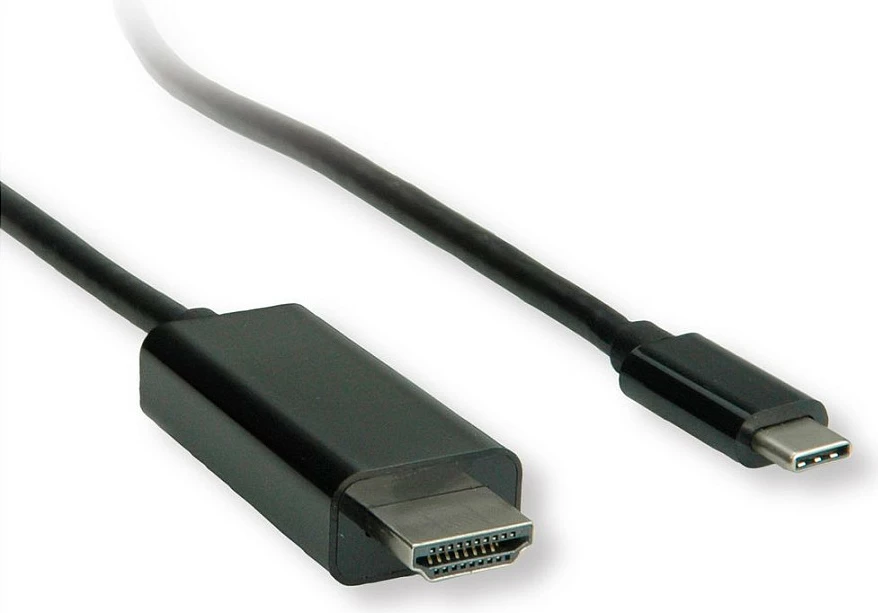 Kabllo adapter ROLINE USB-C në HDMI, 5 m, 4K 60Hz, e zezë