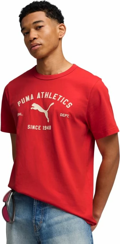 Maicë për meshkuj Puma Class Graphic Tee 692226 11, e kuqe