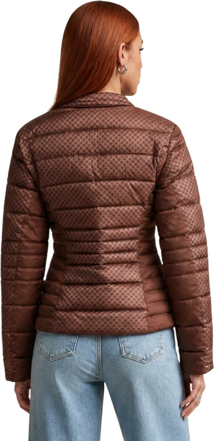 Jakne puffer për femra Guess NEW VONA BLOCK EMBOS W6YL16 W2891, kafe [Madhësia: XS]
