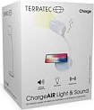 Karikues wireless TerraTec ChargeAir Light & Sound, llampë LED 420 lm, e bardhë