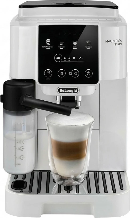 Makinë kafeje DeLonghi Magnifica Start ECAM220.61.W, automatik, 15 bar, mulli i integruar, 1.8 L, 250 g, e bardhë