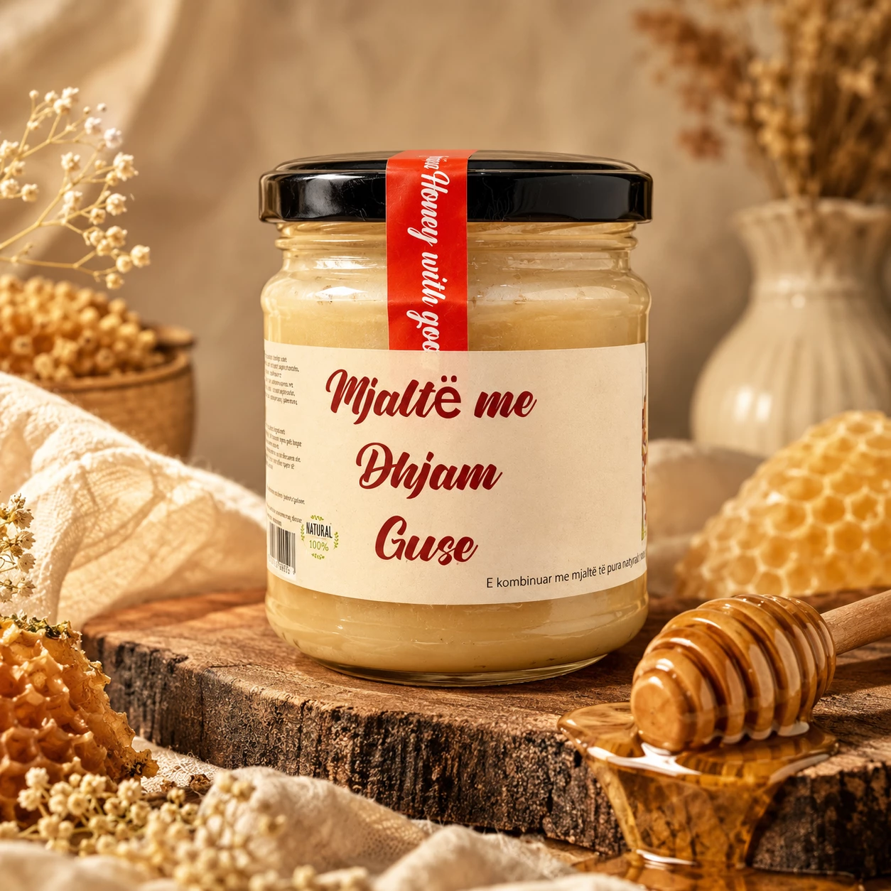 Mjaltë me Dhjam Guse – Traditë Natyrale për Shëndet dhe Fuqi