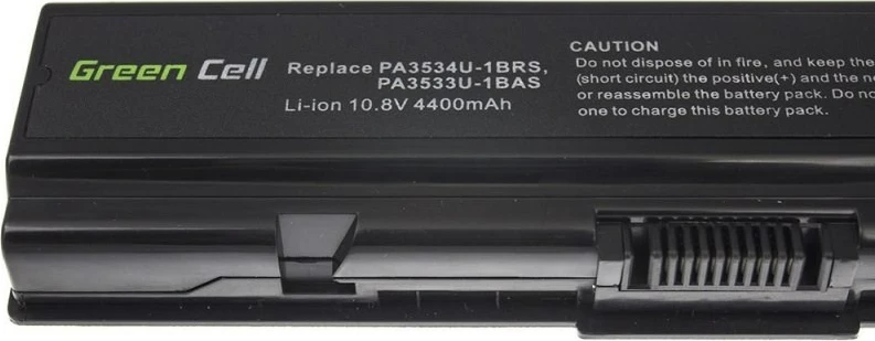 Bateri për laptop Green Cell TS01, 4400mAh, e zezë 