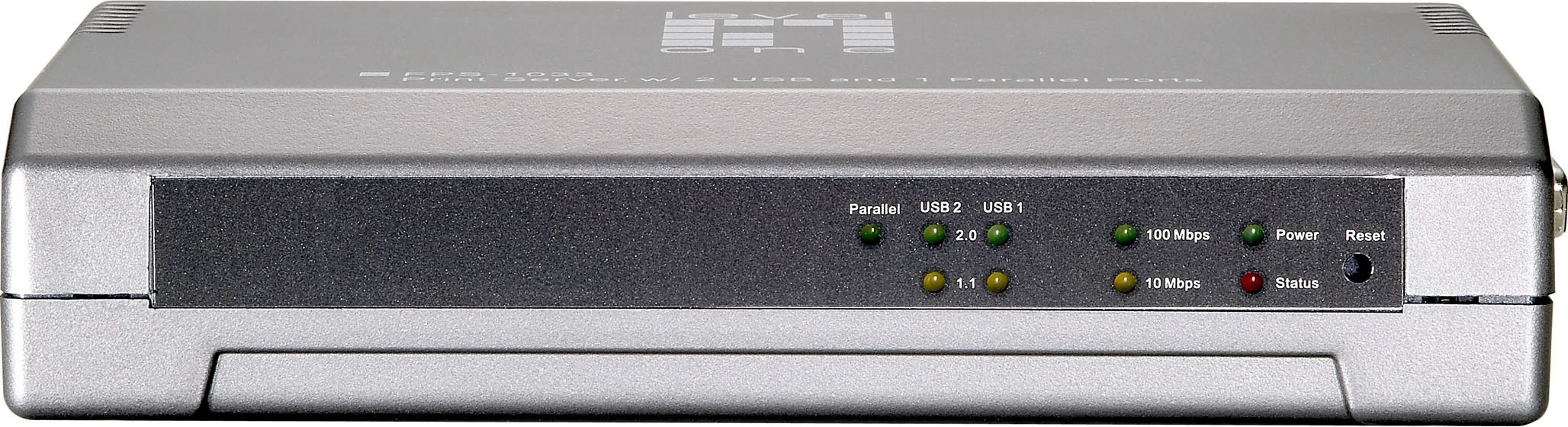 Print server LevelOne FPS-1033, 2 x USB, 1 x Parallel, Gri