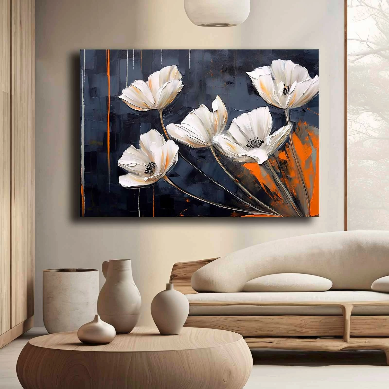 Pikturë dekorative në kanavacë Wallity, shumëngjyrëshe, 70x100cm